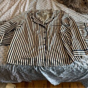 Alfani Navy and Cream Striped women’s pajamas